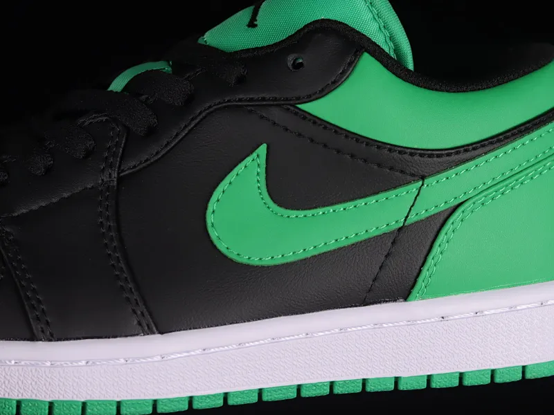 All categories Air Jordan Jordan series basketball shoes Air Jordan 1 Low Z version Air Jordan 1 Low "Lucky Green" AJ1 Joe 1 black and green low-top basketball shoes 553558-065
